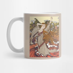 Pre-Raphaelite girl 3 (Orange) Mug